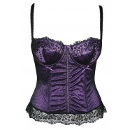 Bustier - Purple/Black