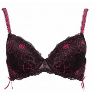 Push-up Bra - Black/Pink